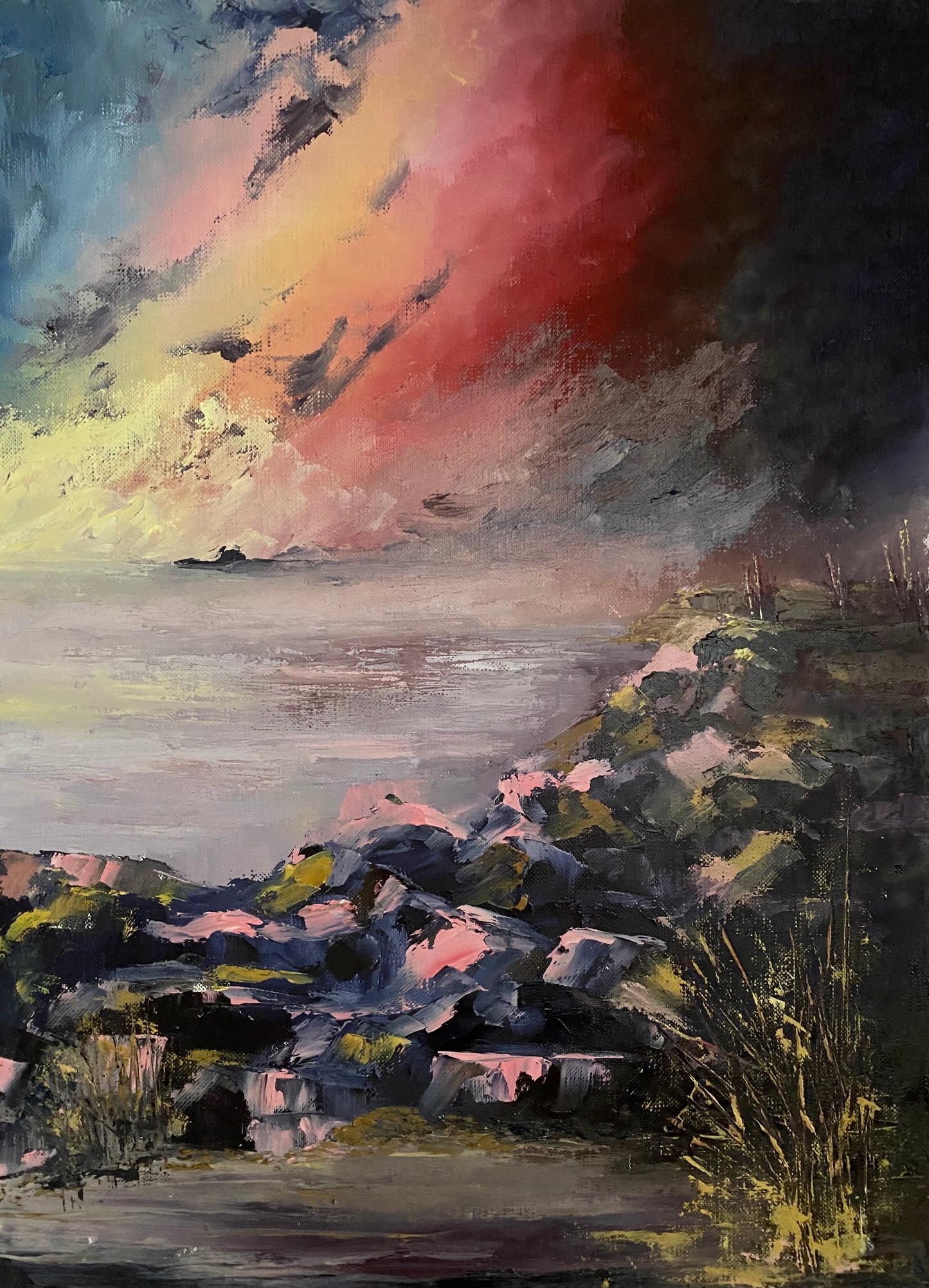 And the rocks they fell