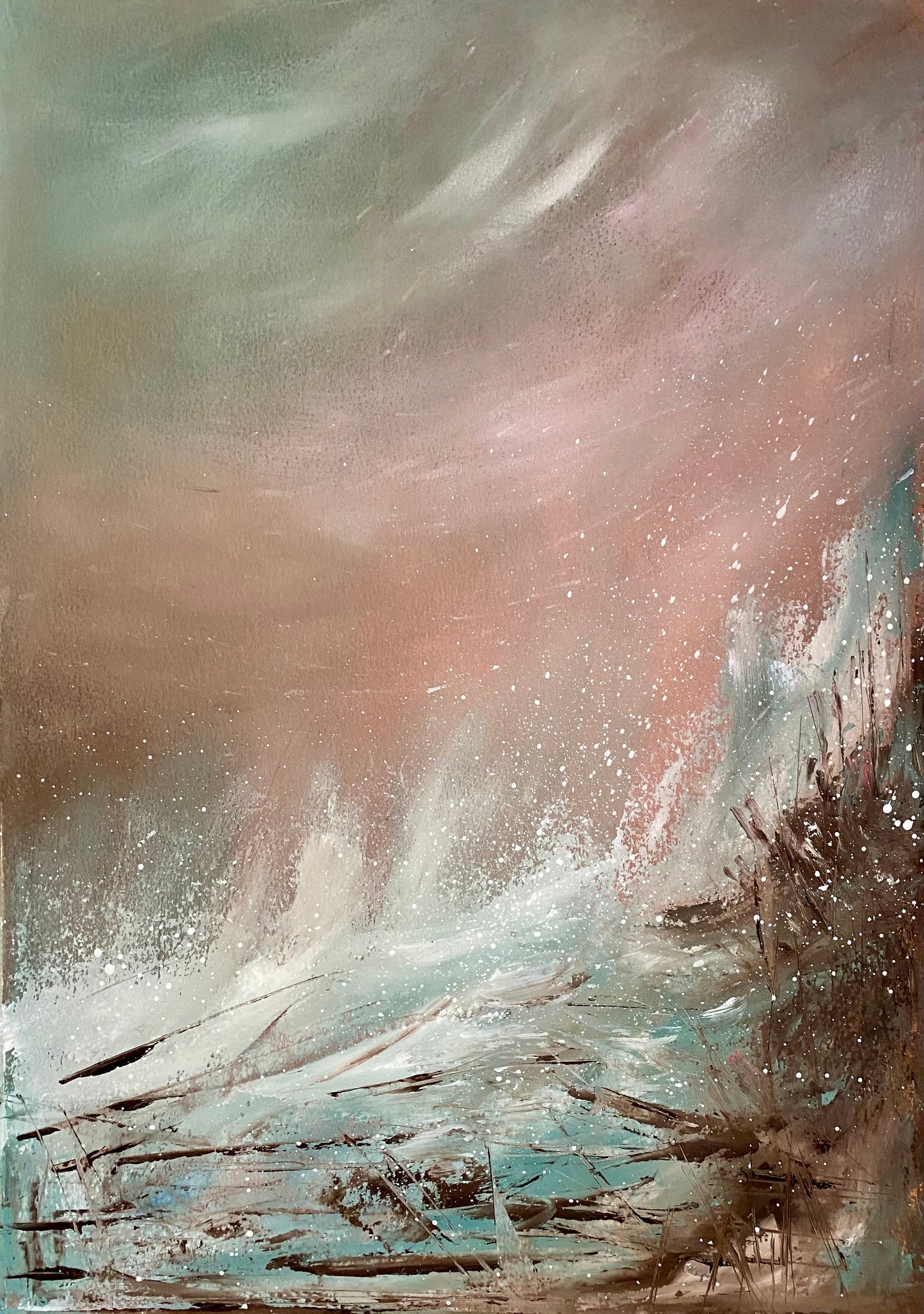The storm came
