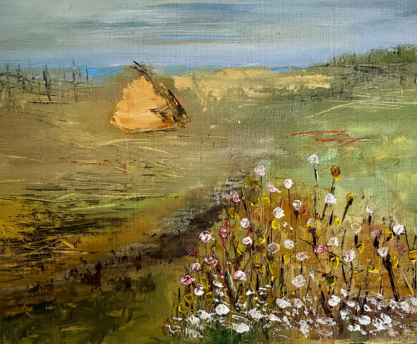 Haystack, inspired by Joan Eardley.