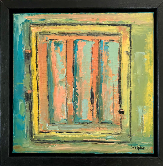 The old cupboard door