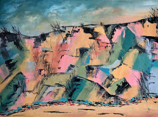 Colourful cliffs
